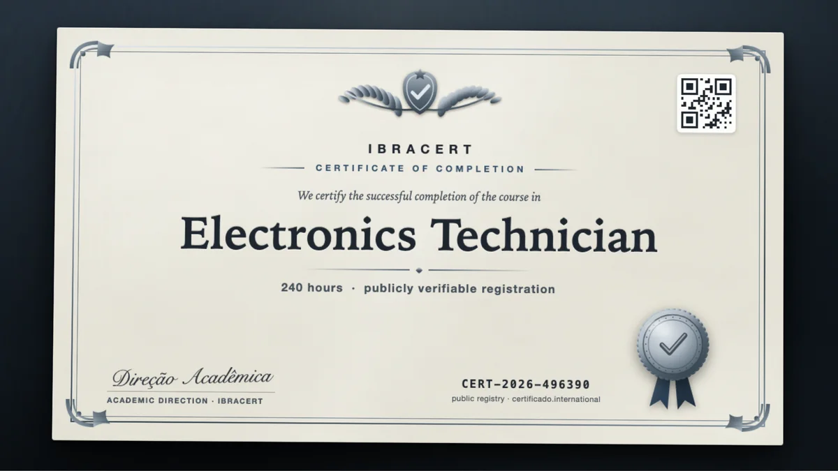 Cover of the Electronics Technician course