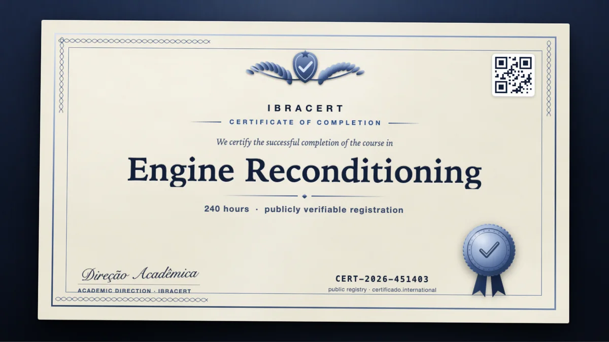 Cover of the Engine Reconditioning course
