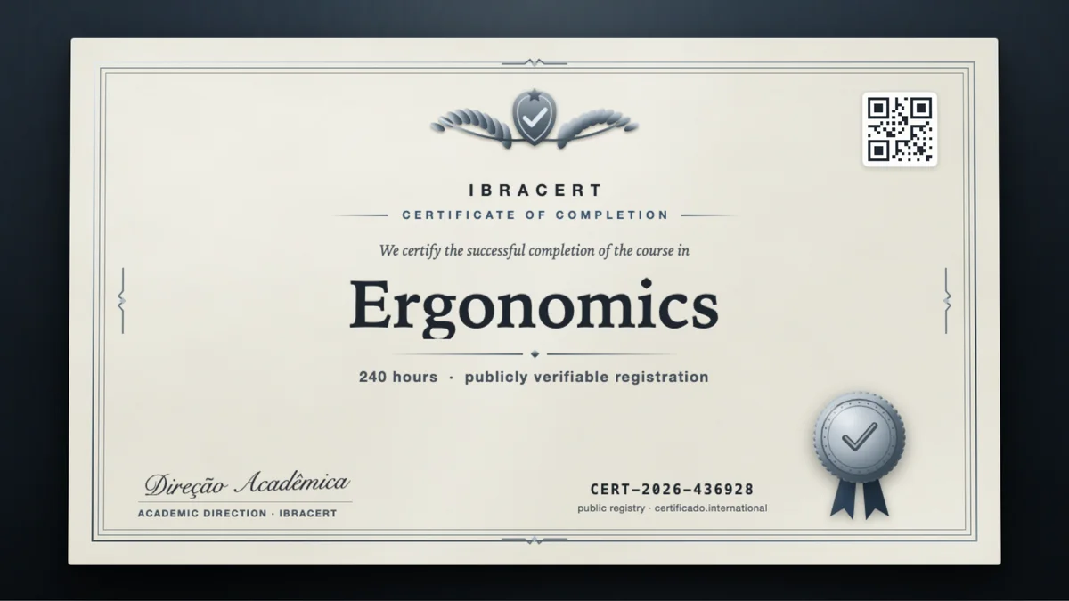Cover of the Ergonomics course