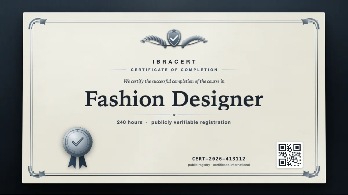 Cover of the Fashion Designer course