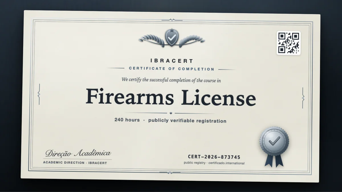 Cover of the Firearms License course