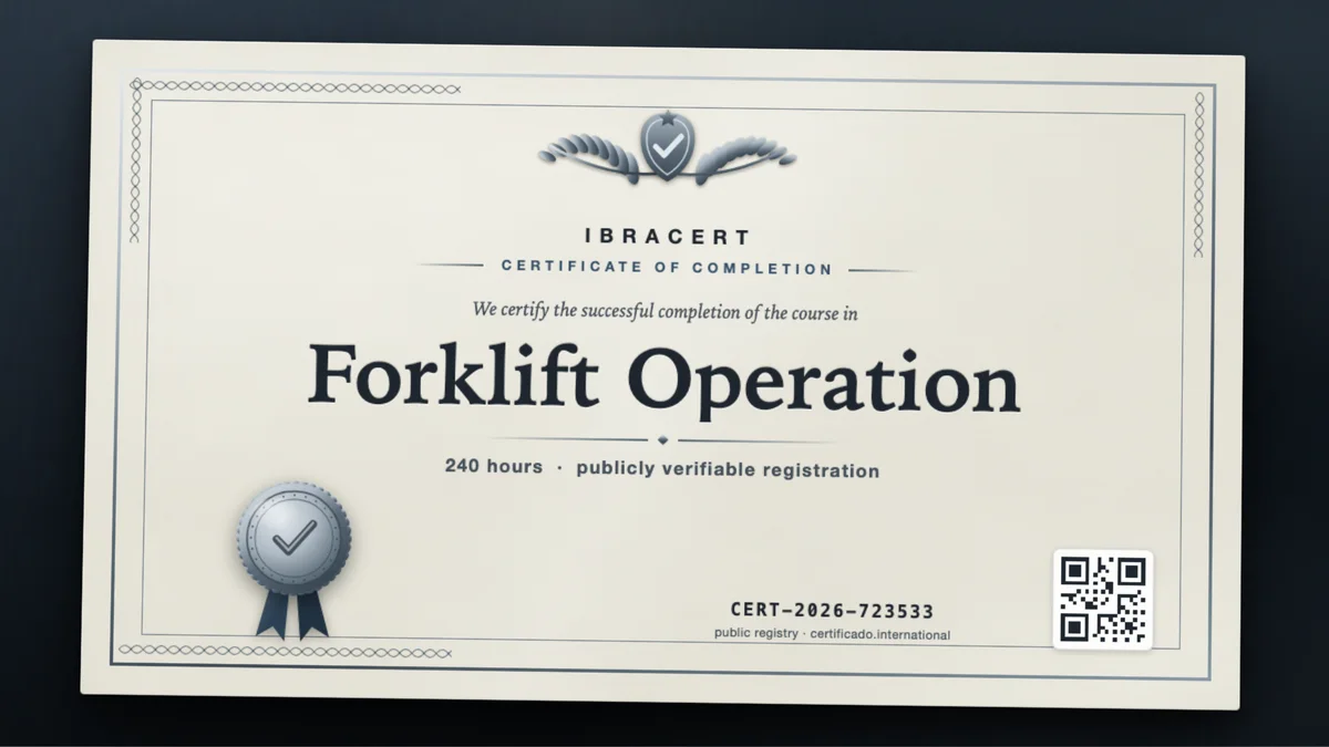 Cover of the Forklift Operation course