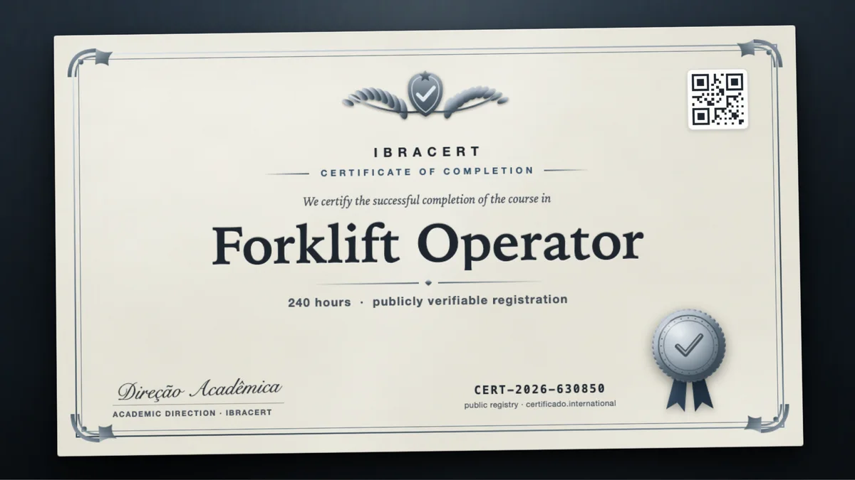 Cover of the Forklift Operator course
