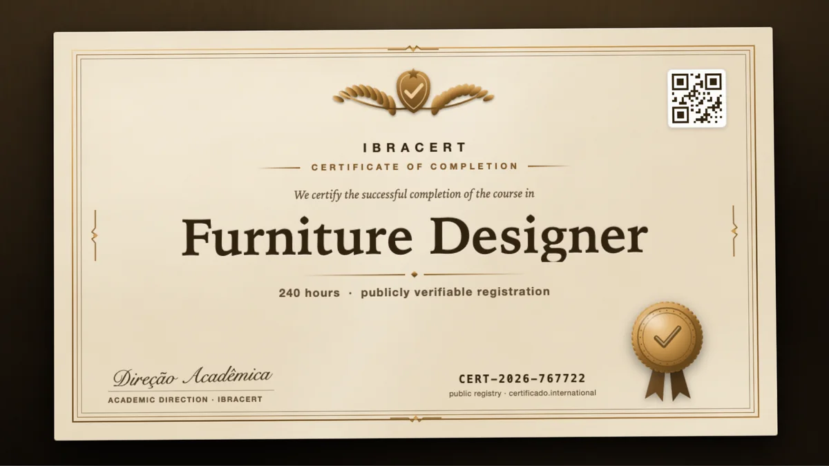 Cover of the Furniture Designer course