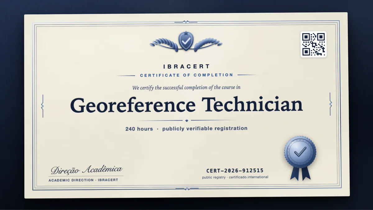 Cover of the Georeference Technician course