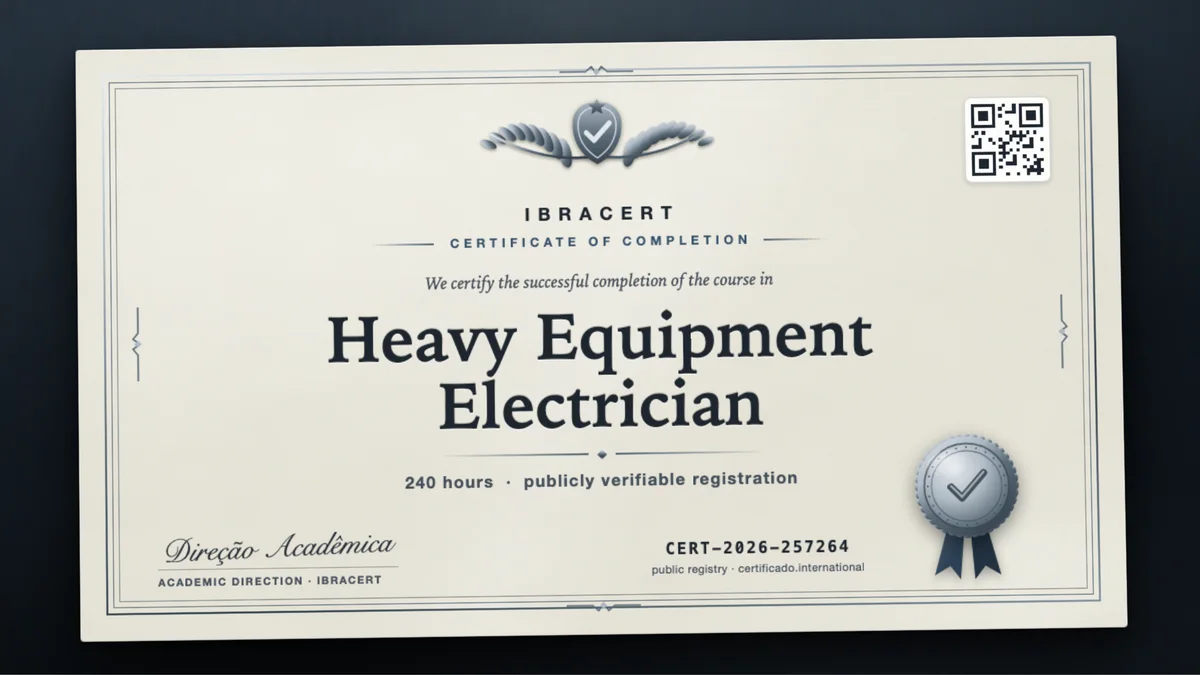 Cover of the Heavy Equipment Electrician course