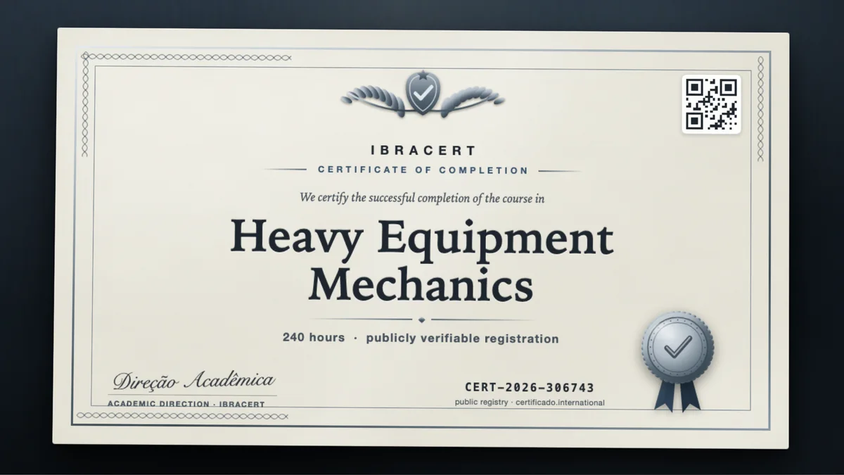 Cover of the Heavy Equipment Mechanics course