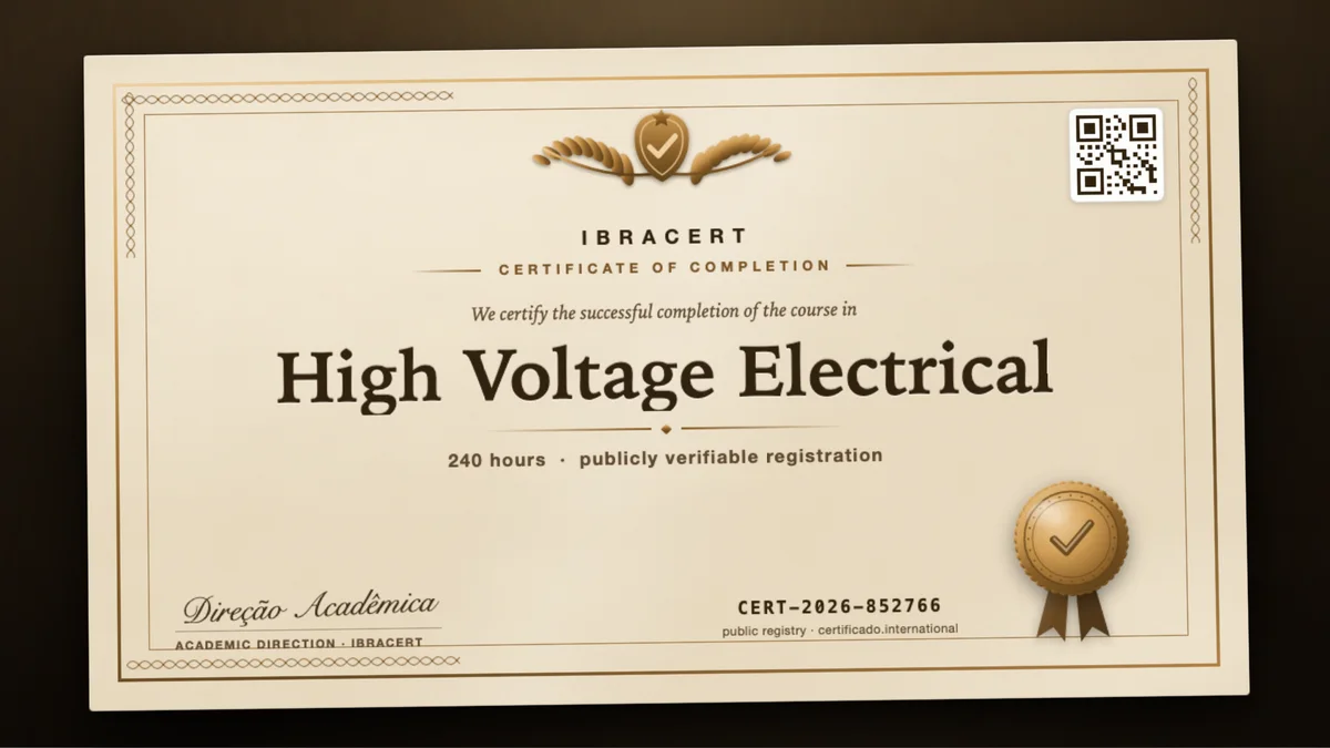 Cover of the High Voltage Electrical course