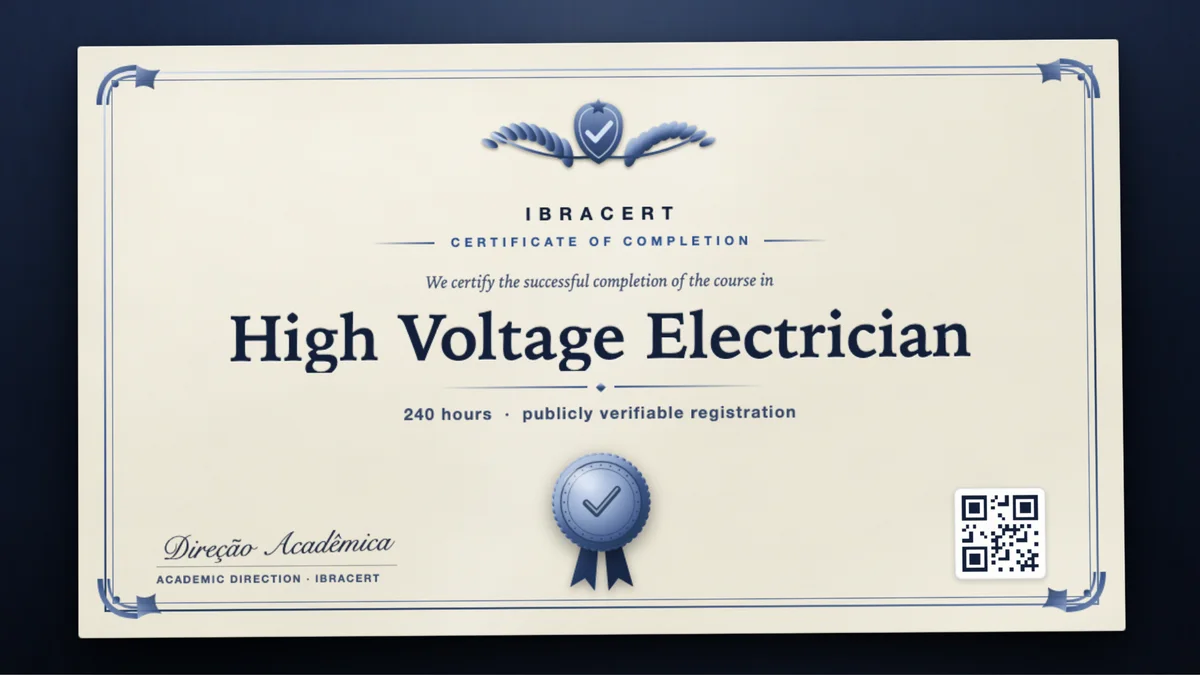 Cover of the High Voltage Electrician course