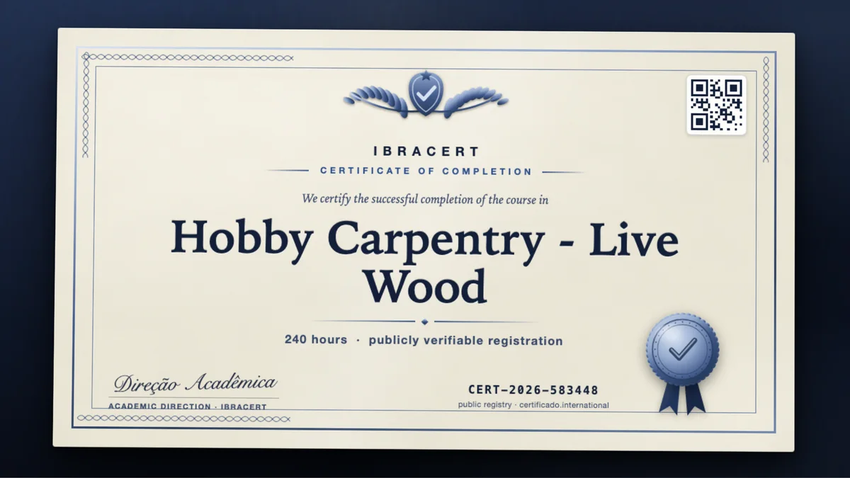 Cover of the Hobby Carpentry - Live Wood course