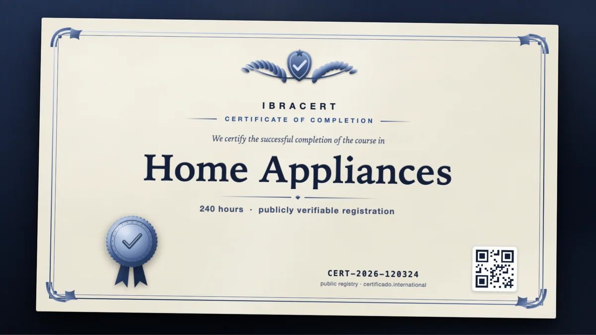 Cover of the Home Appliances course