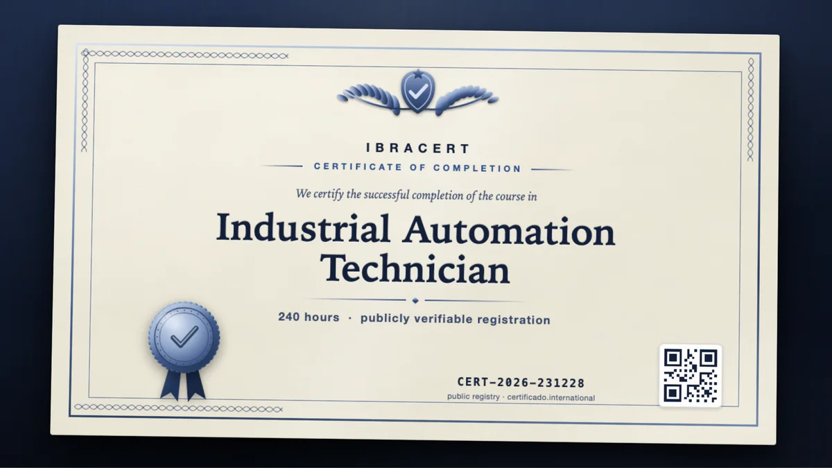 Cover of the Industrial Automation Technician course