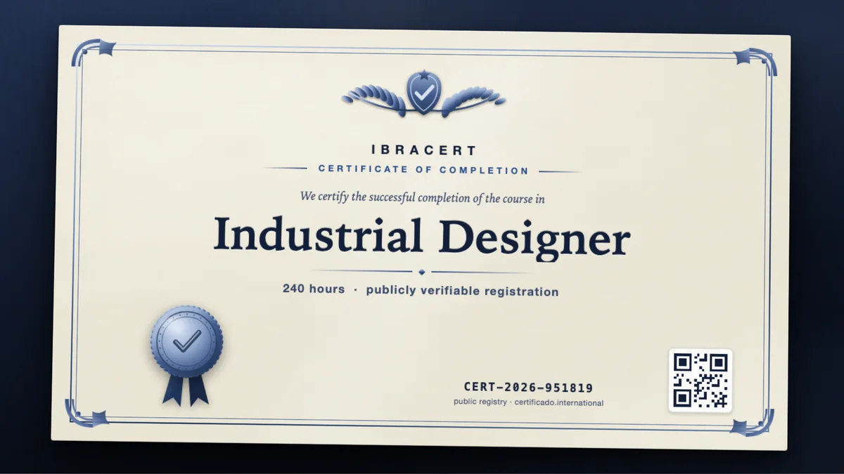Cover of the Industrial Designer course
