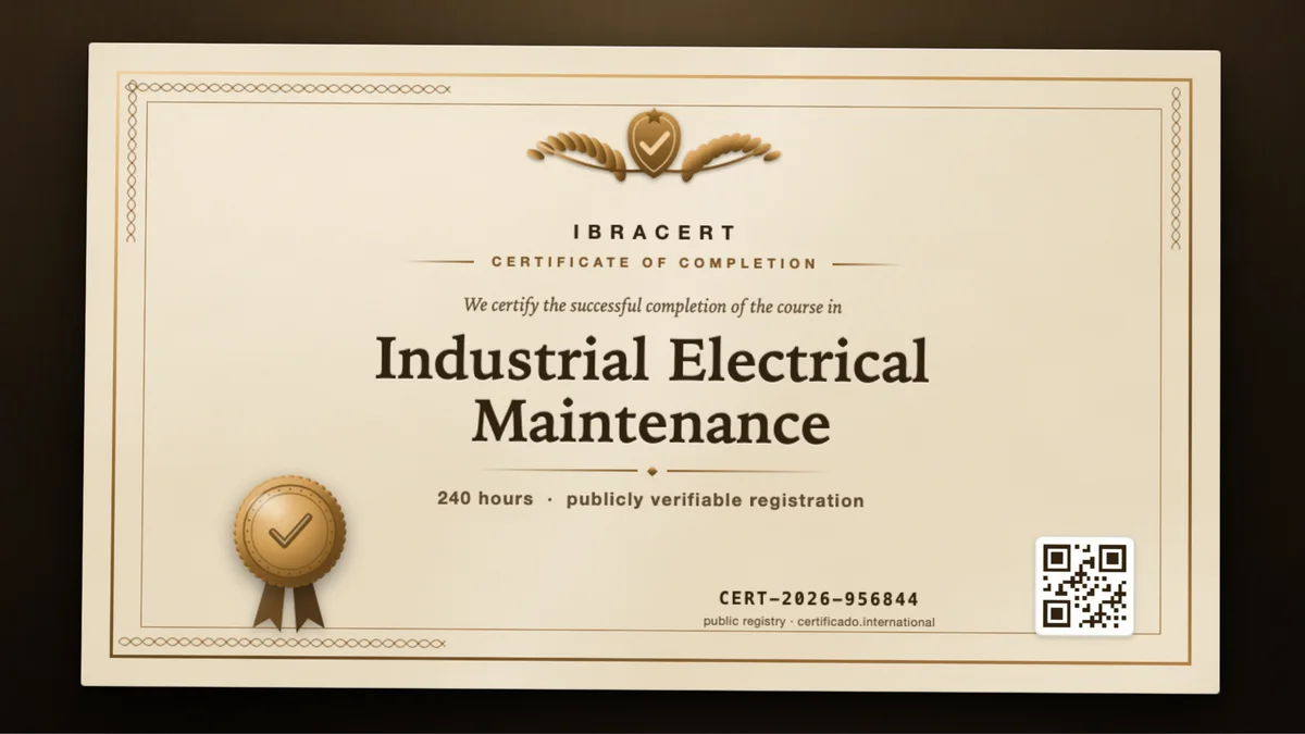 Cover of the Industrial Electrical Maintenance course