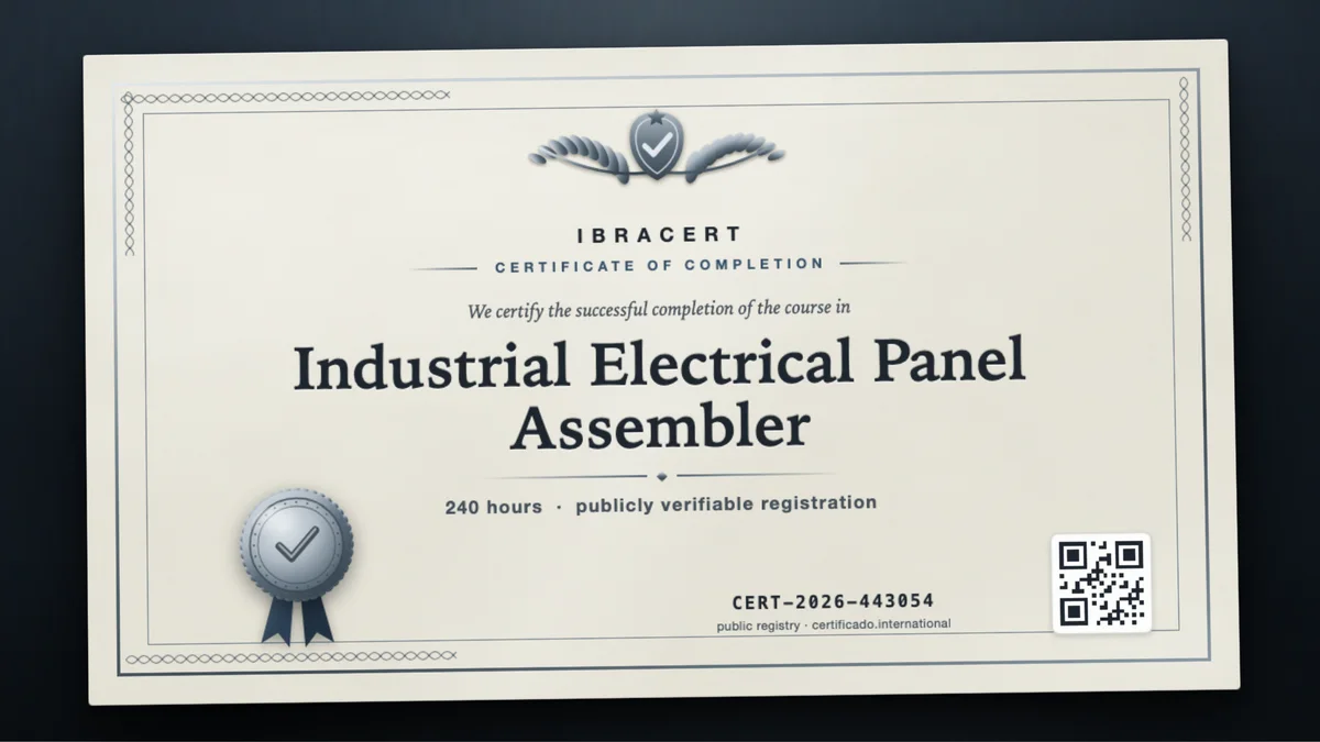 Cover of the Industrial Electrical Panel Assembler course