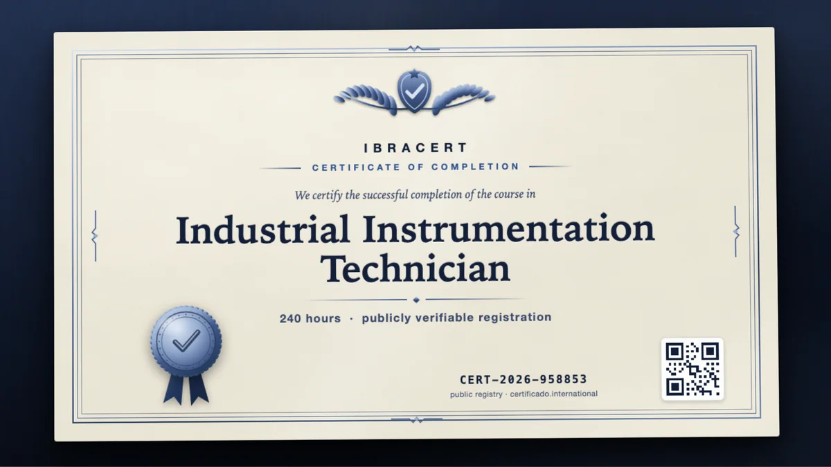 Cover of the Industrial Instrumentation Technician course
