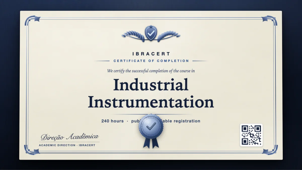 Cover of the Industrial Instrumentation course