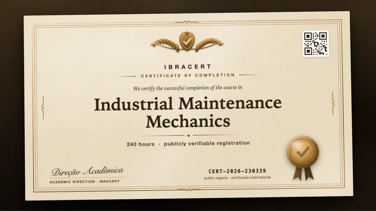Cover of the Industrial Maintenance Mechanics course