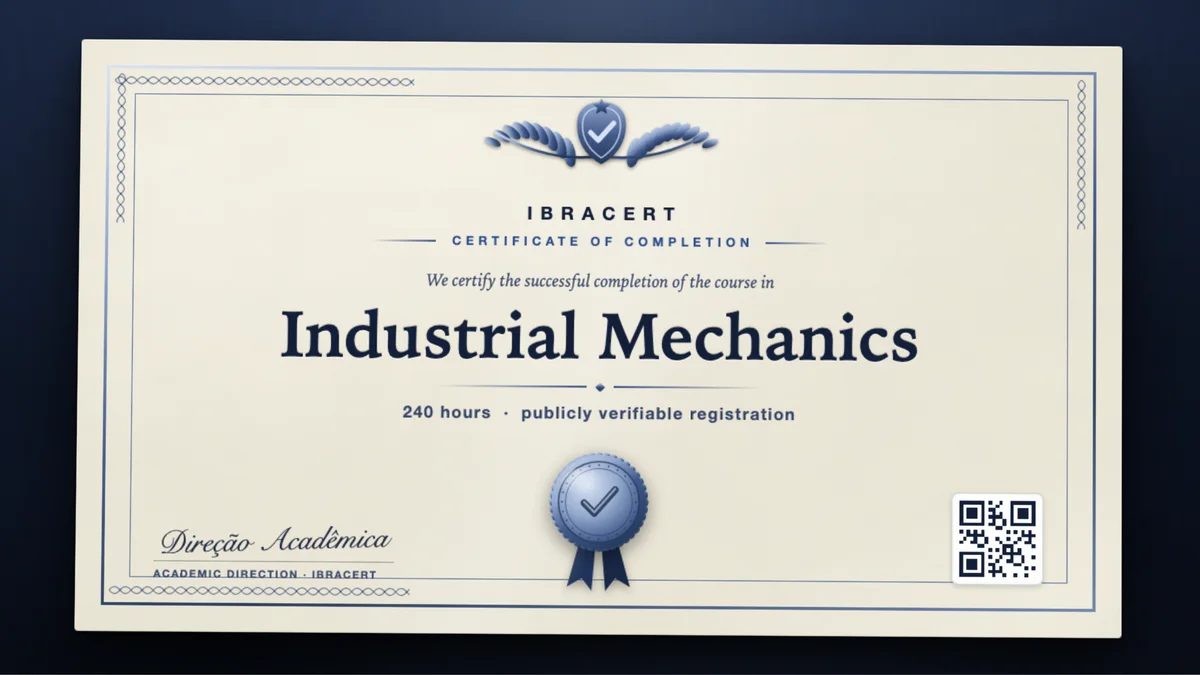 Cover of the Industrial Mechanics course