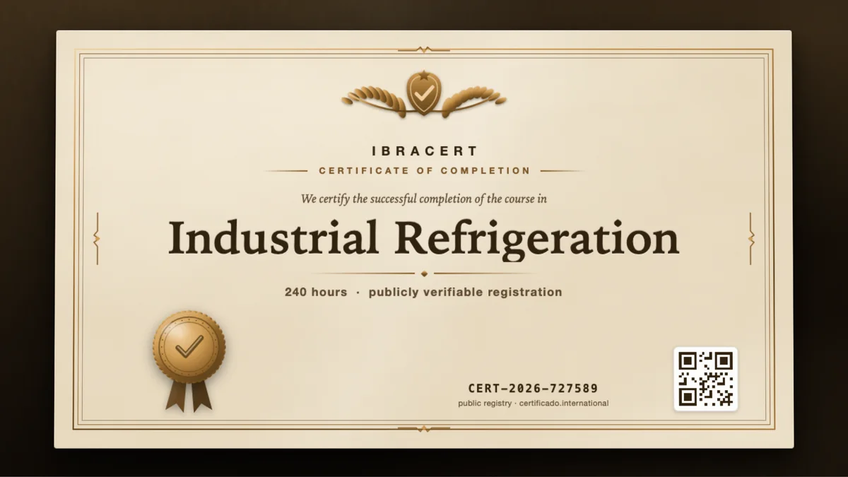 Cover of the Industrial Refrigeration course