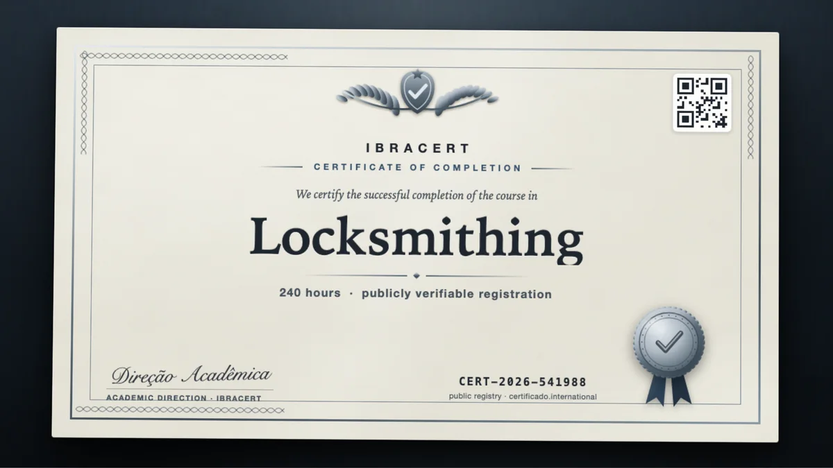 Cover of the Locksmithing course