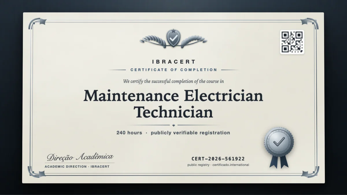 Cover of the Maintenance Electrician Technician course