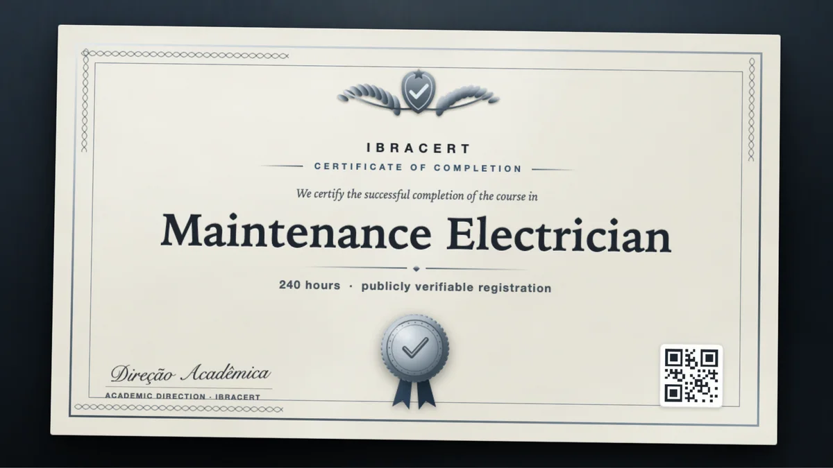 Cover of the Maintenance Electrician course