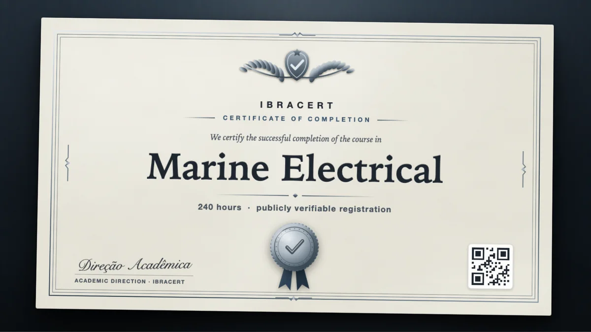 Cover of the Marine Electrical course