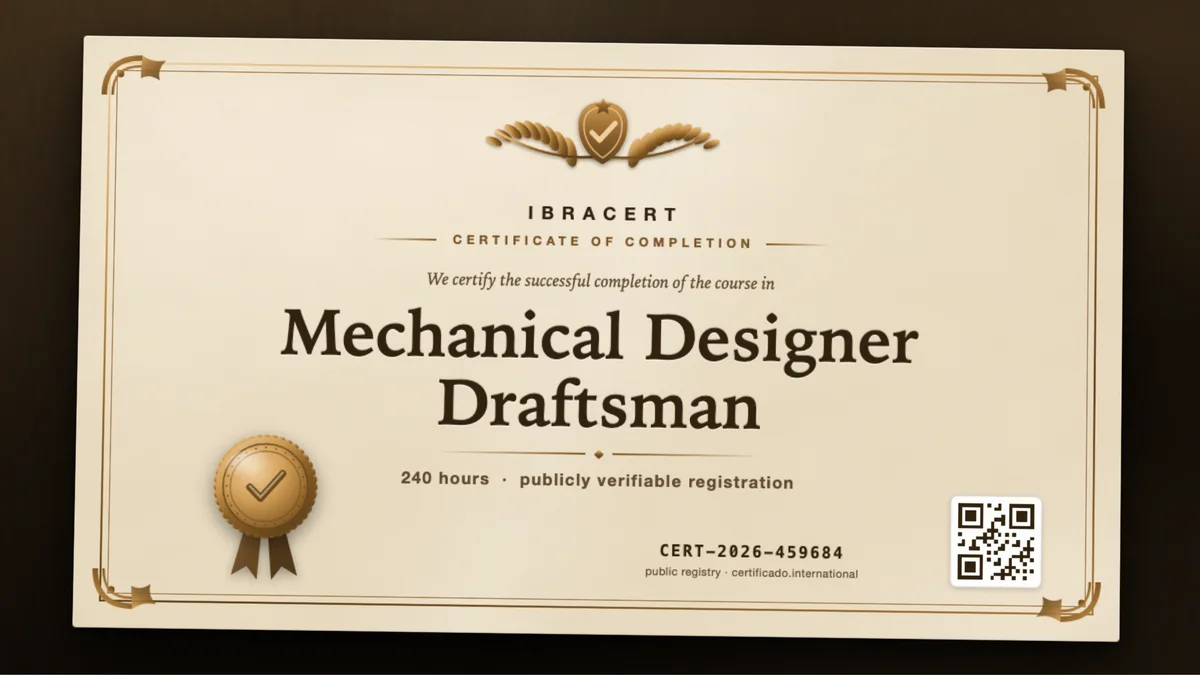 Cover of the Mechanical Designer Draftsman course