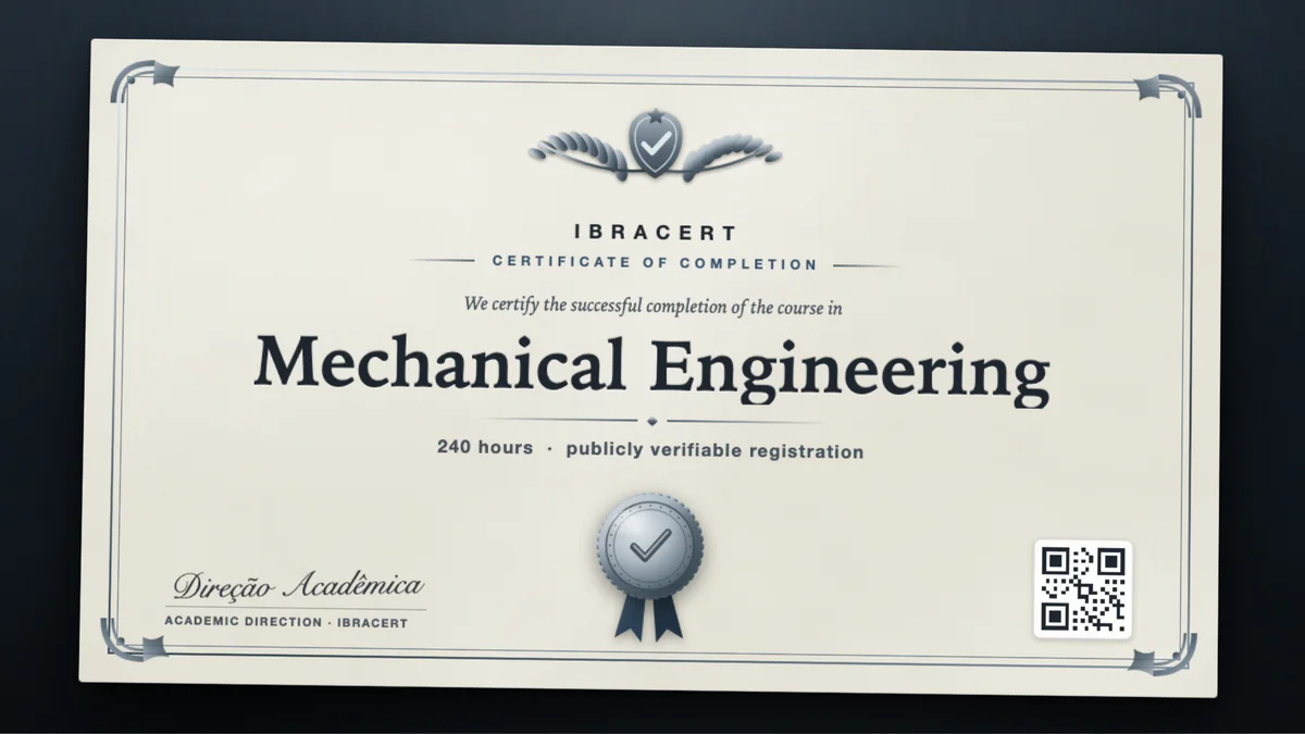 Cover of the Mechanical Engineering course