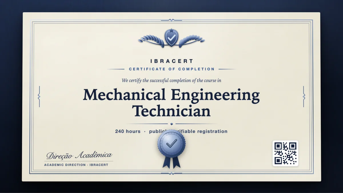 Cover of the Mechanical Engineering Technician course