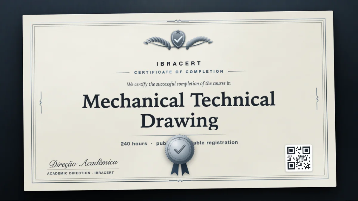 Cover of the Mechanical Technical Drawing course