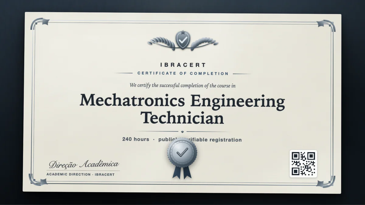 Cover of the Mechatronics Engineering Technician course
