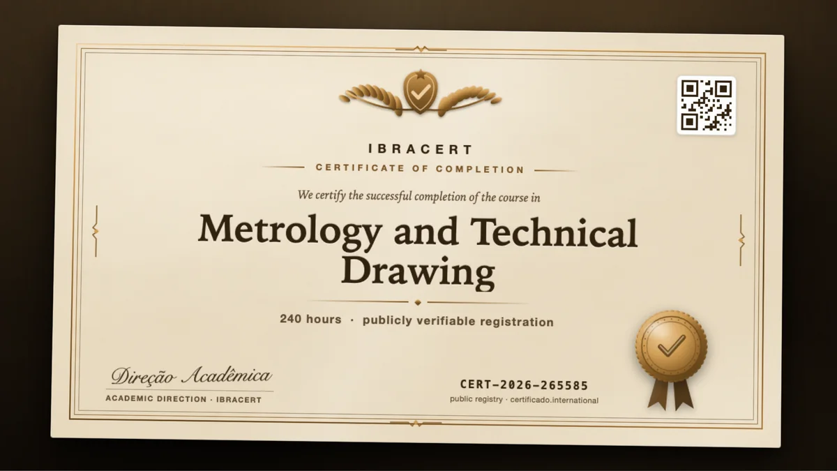 Cover of the Metrology and Technical Drawing course
