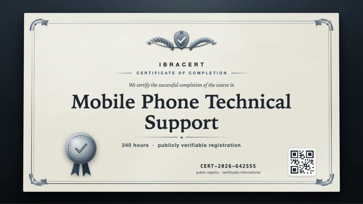 Cover of the Mobile Phone Technical Support course