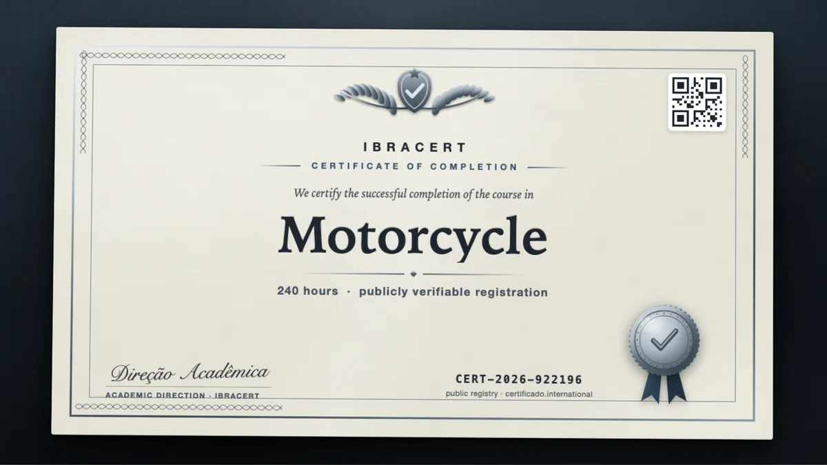 Cover of the Motorcycle course