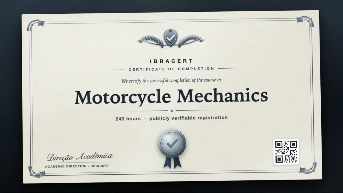 Cover of the Motorcycle Mechanics course