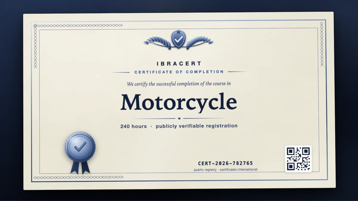 Cover of the Motorcycle course