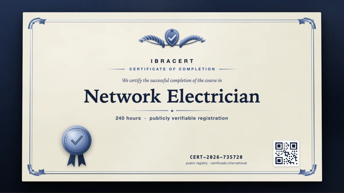 Cover of the Network Electrician course