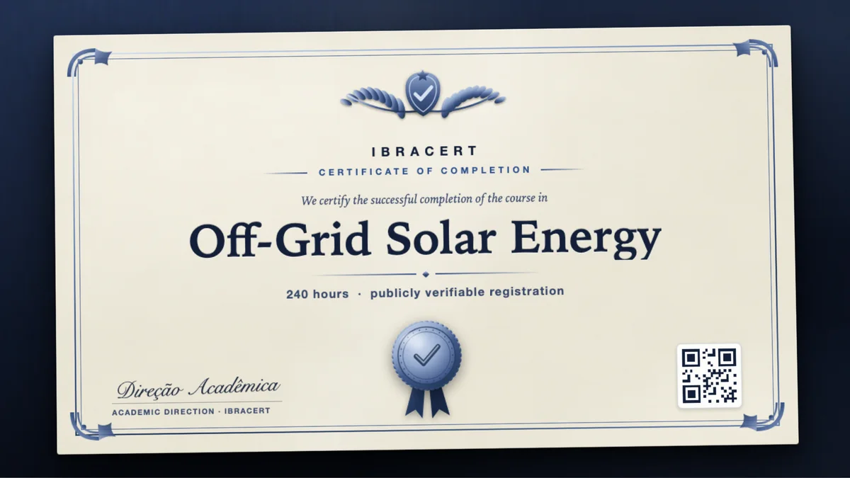 Cover of the Off-Grid Solar Energy course
