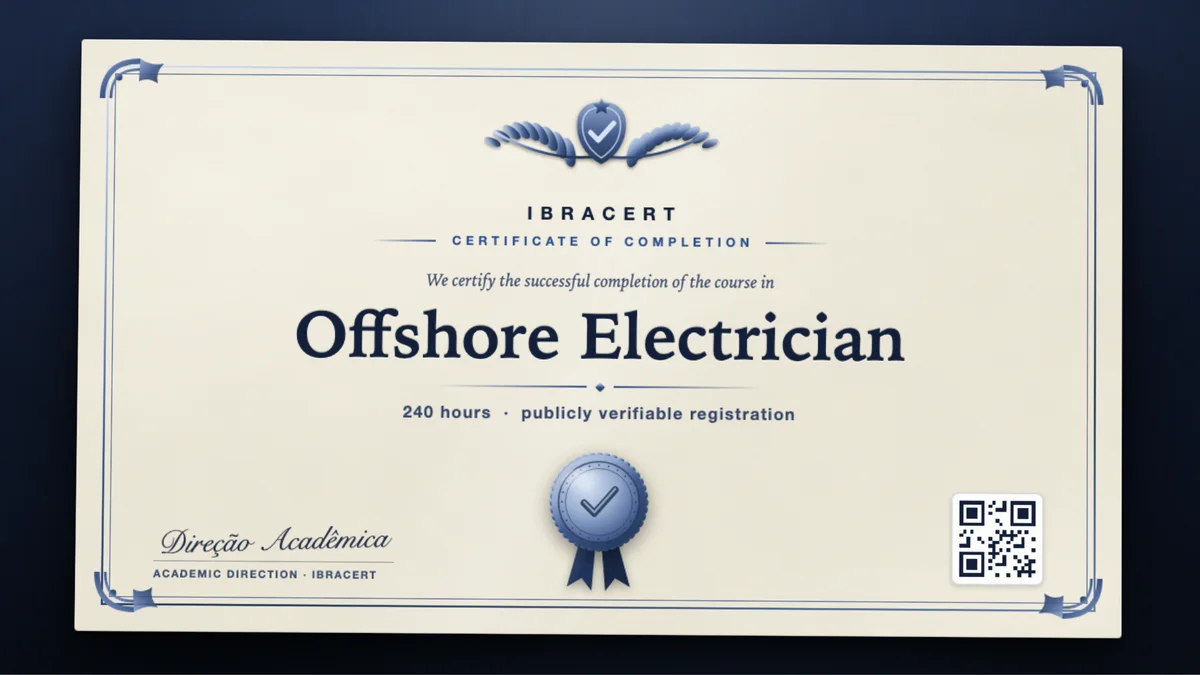 Cover of the Offshore Electrician course
