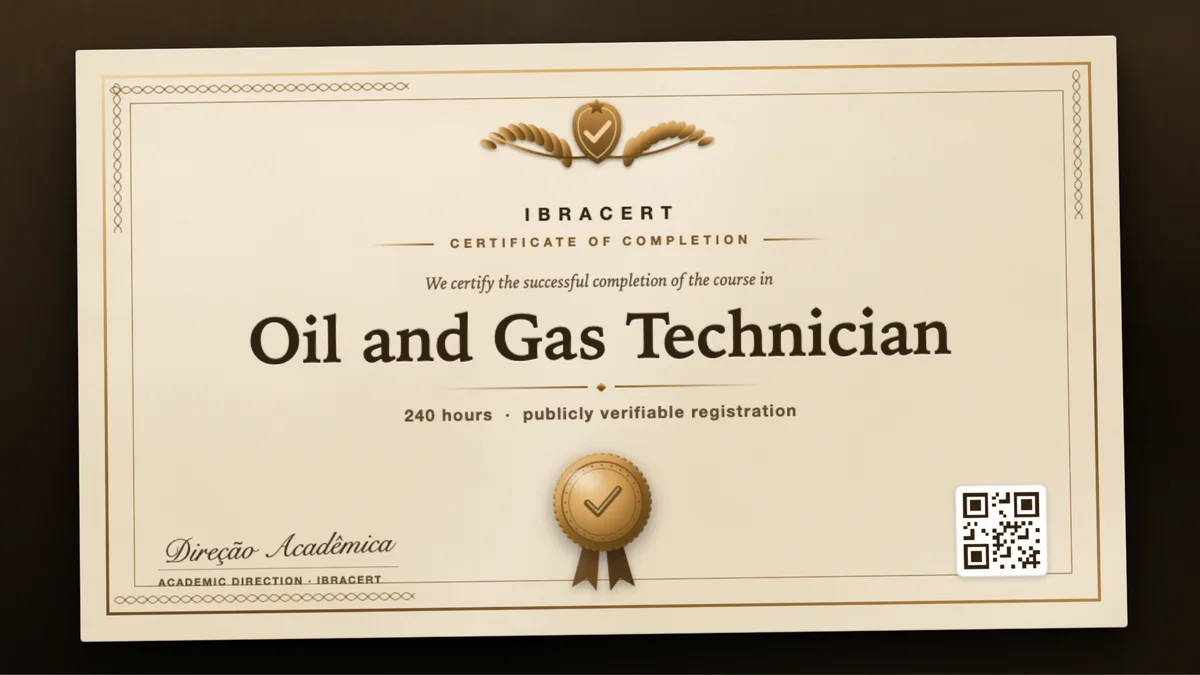 Cover of the Oil and Gas Technician course