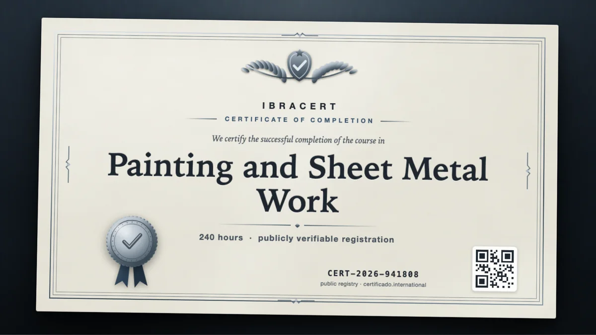 Cover of the Painting and Sheet Metal Work course