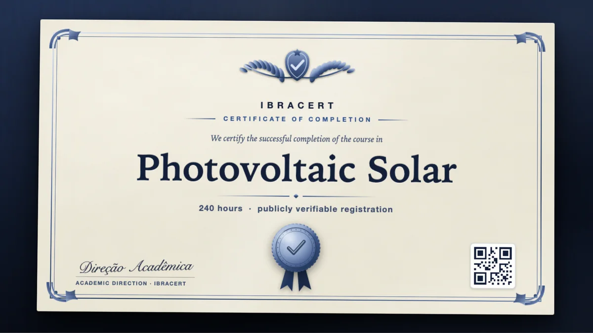 Cover of the Photovoltaic Solar course