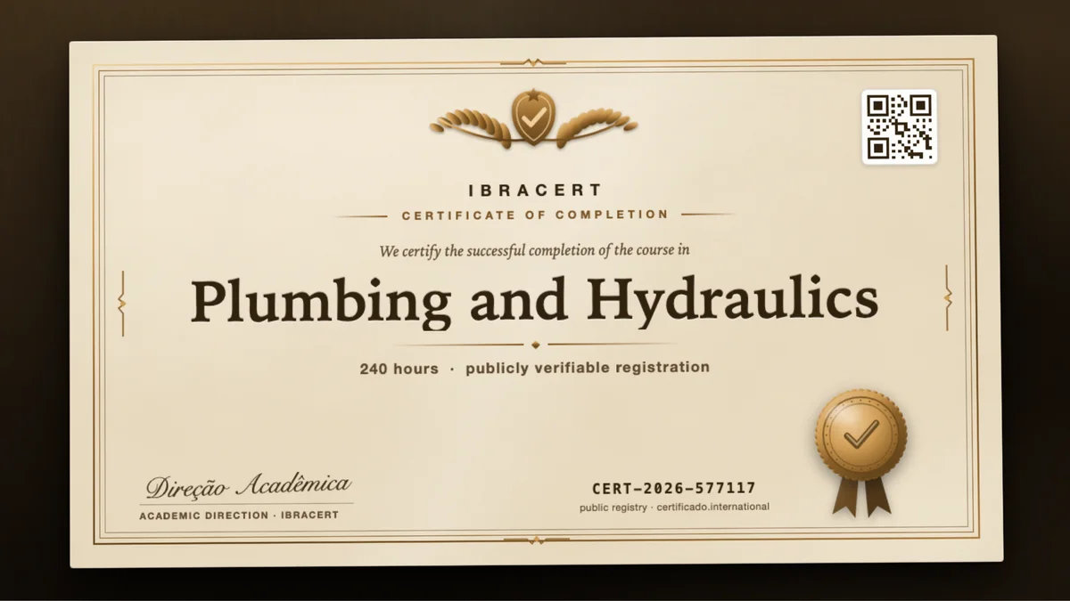 Cover of the Plumbing and Hydraulics course