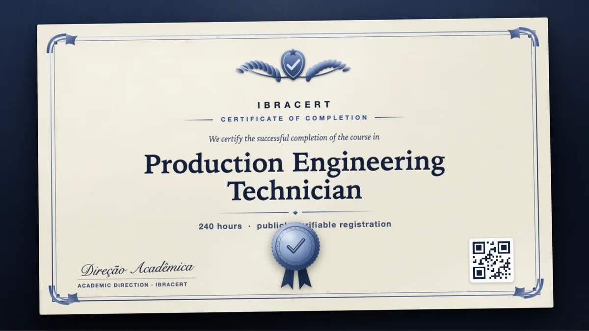 Cover of the Production Engineering Technician course