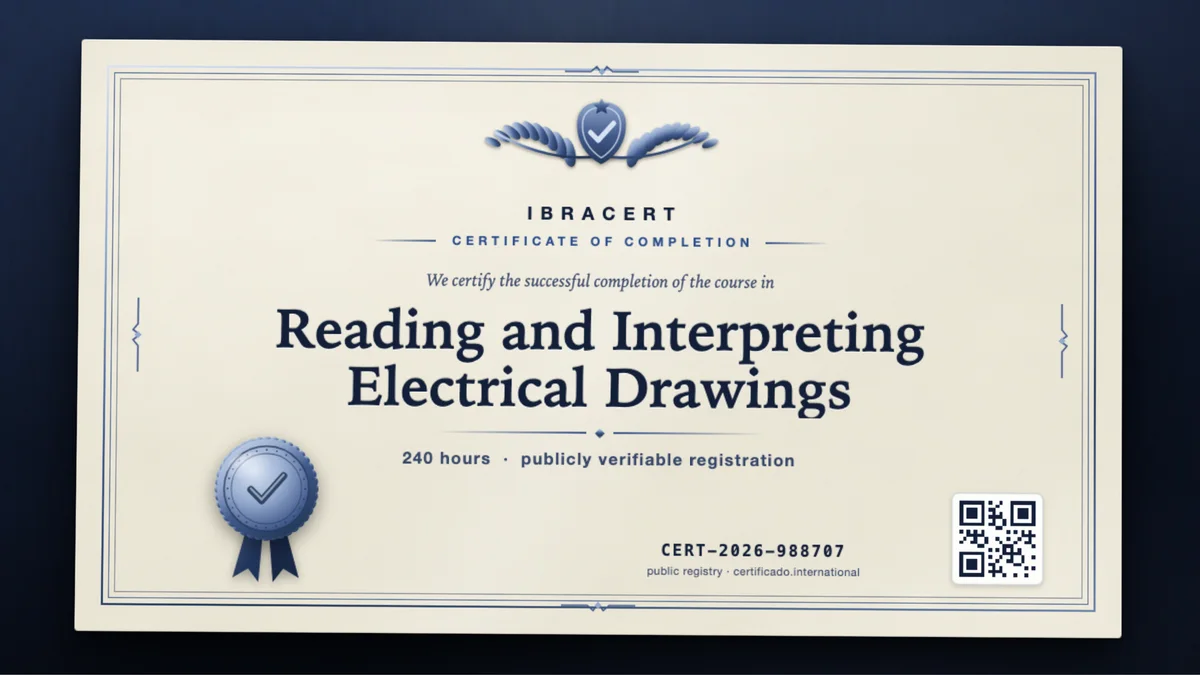 Cover of the Reading and Interpreting Electrical Drawings course