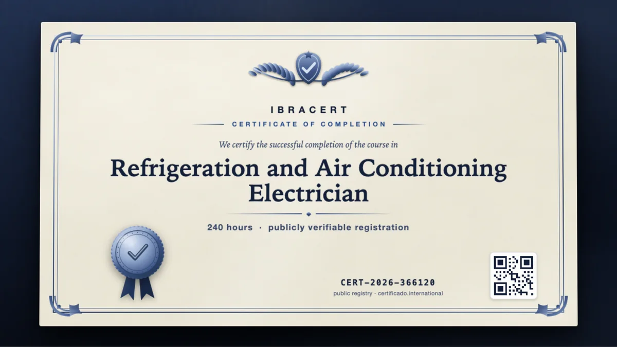 Cover of the Refrigeration and Air Conditioning Electrician course