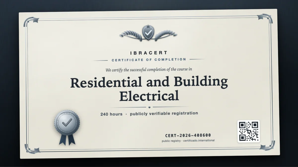 Cover of the Residential and Building Electrical course