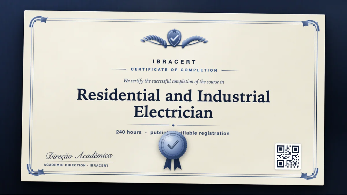 Cover of the Residential and Industrial Electrician course